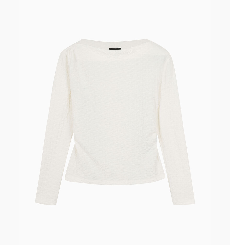 T-SHIRT L/S - sisley k long sleeve t-shirt - Creamy White | Sisley K image number 2
